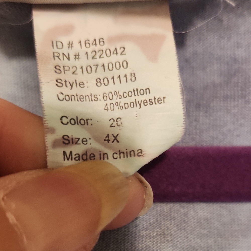 🔥Venezia EUC Hoodie in Baby Blue and Purple - Picture 3 of 4